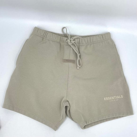 Fear of God Cream High-Rise Athletic Shorts | Relaxed Fit - Picture 2 of 6